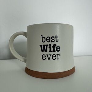 Best Wife Ever Cream and Brown Mug